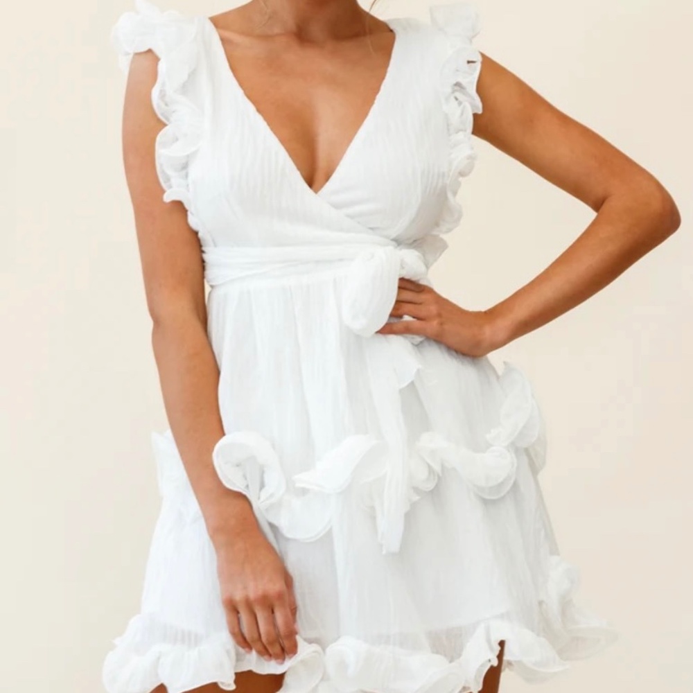 Saints and Secrets Mini Ruffle Dress